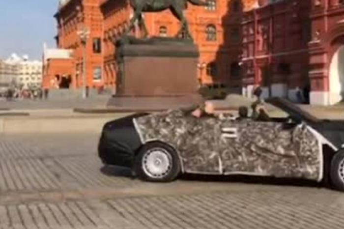 Кабриолеты из «Кортежа» Путина попали на видео