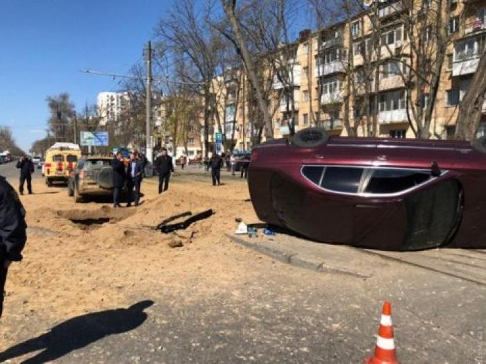 Появилось видео момента взрыва в Одессе