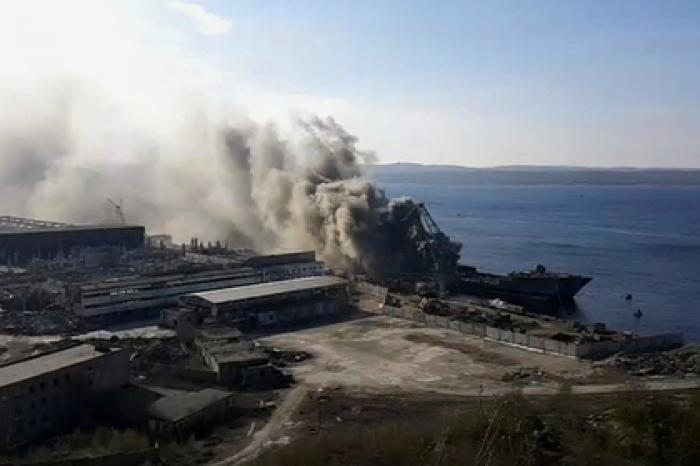 На эсминце «Гремящий» произошел пожар