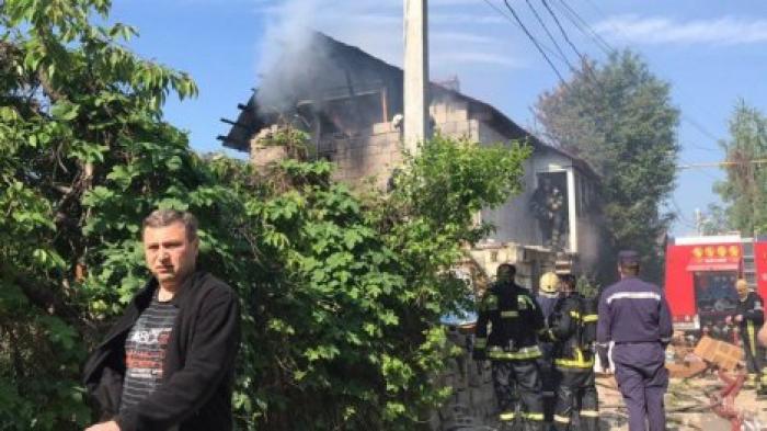 Пожар в недостроенном доме в Дурлештах