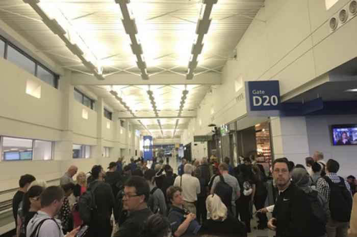 Граната парализовала работу аэропорта