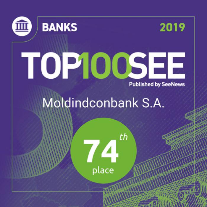MOLDINDCONBANK - В ТОПЕ САМЫХ РЕНТАБЕЛЬНЫХ БАНКОВ В ЮГО-ВОСТОЧНОЙ ЕВРОПЕ