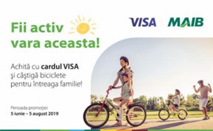 НАСЛАЖДАЙТЕСЬ АКТИВНЫМ ЛЕТОМ! ОПЛАЧИВАЙТЕ КАРТОЙ VISA И ВЫИГРАЙТЕ ВЕЛОСИПЕД!