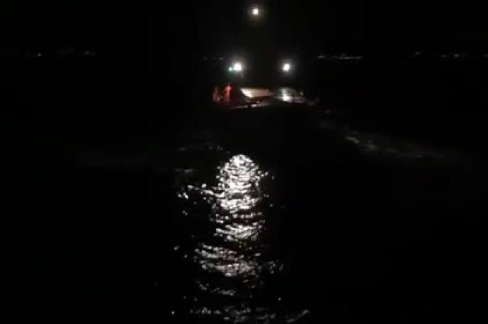 Появилось видео спасения Владимира Кличко с горящей яхты