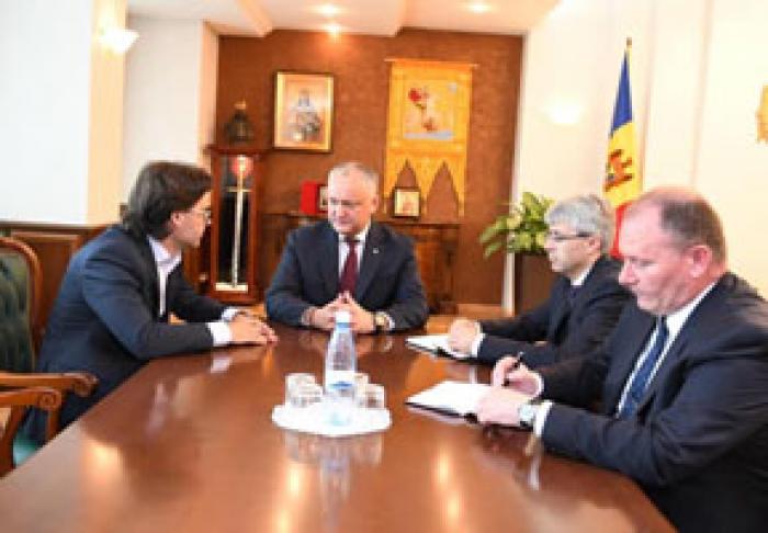 ​PREŞEDINTELE IGOR DODON A DISCUTAT DESPRE POLITICA EXTERNĂ CU NOUL ŞEF AL MAEIE