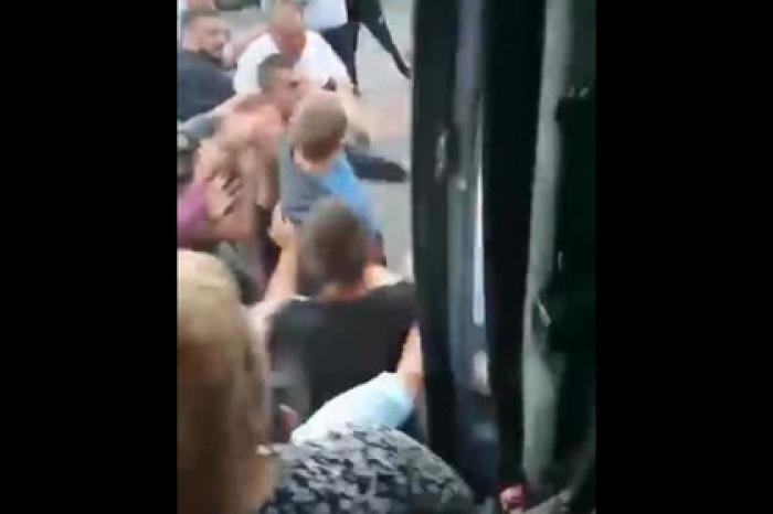 Чеченцы устроили массовую драку на трассе