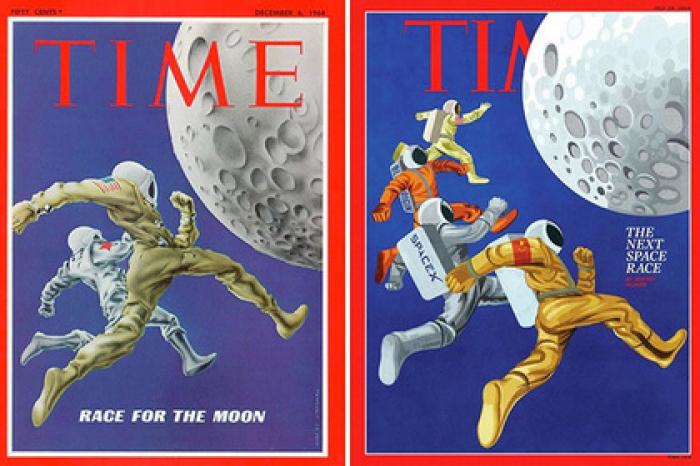 Покоряющий Луну советский космонавт исчез с обложки журнала Time