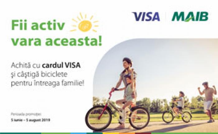 ​ВЕЛОСИПЕДЫ ОТ MAIB И VISA ЗА ПЛАТЕЖИ, ПРОВЕДЕННЫЕ БАНКОВСКОЙ КАРТОЙ