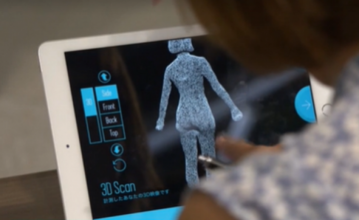 В Японии в магазине нижнего белья установили 3D-сканер для удобства покупателей