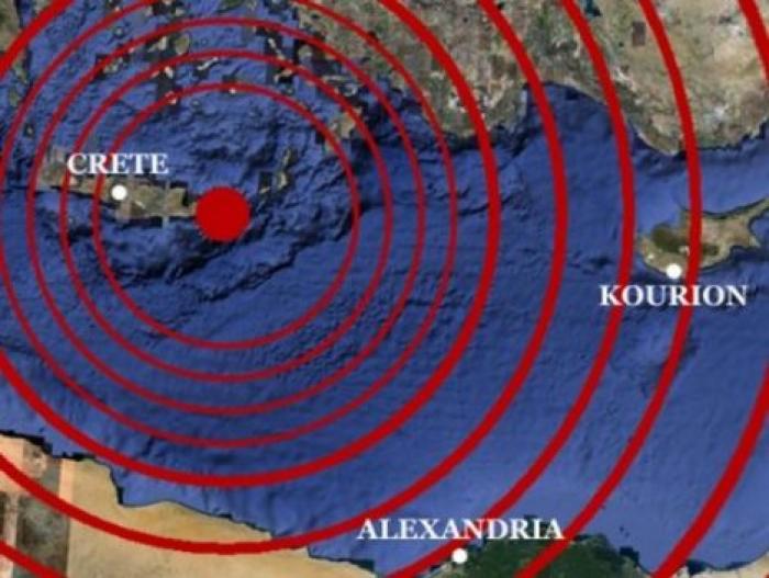 Землетрясение магнитудой 5,0 произошло у берегов Крита