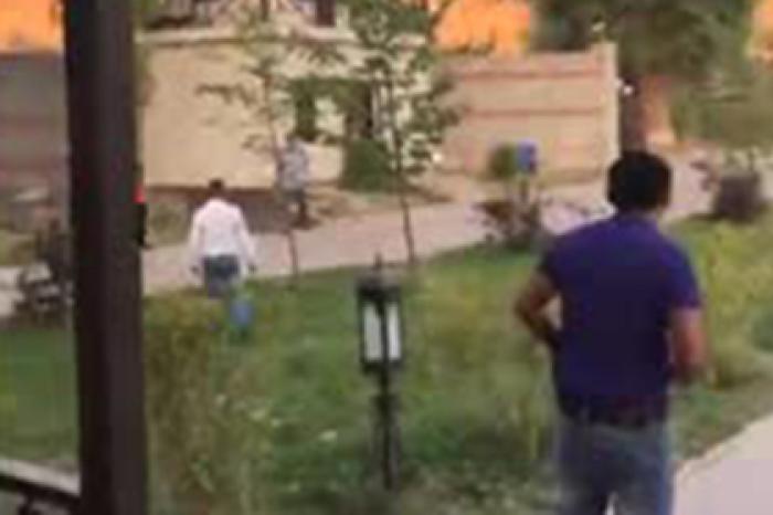 Атамбаев попал на видео во время штурма его дома