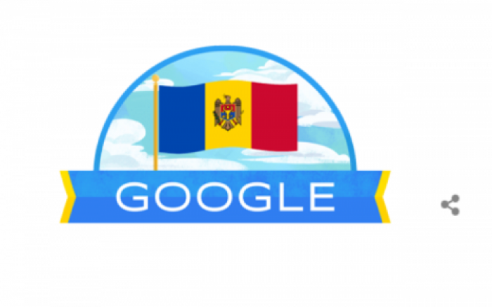 На главной странице Google появился дудл, посвященный Дню независимости Молдовы