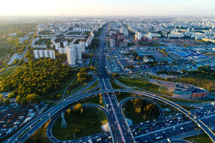 На МКАД столкнулись пять автомобилей
