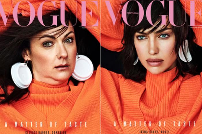 Женщина спародировала российскую супермодель и попала на обложку Vogue