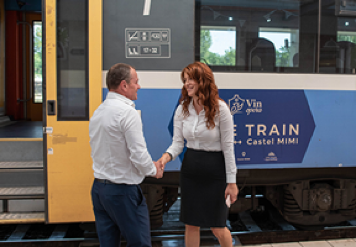 ​Lansarea primului Wine Train din Moldova cu ocazia evenimentului VinOPERA - un recital de muzică clasică la Castel Mimi
