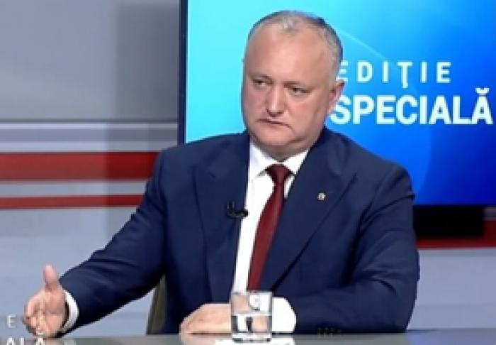 ПРЕЗИДЕНТ ИГОРЬ ДОДОН ВЫСТУПАЕТ ЗА СОХРАНЕНИЕ ПРАВЯЩЕЙ КОАЛИЦИИ И ПРОТИВ ОТСТАВКИ ПРАВИТЕЛЬСТВА