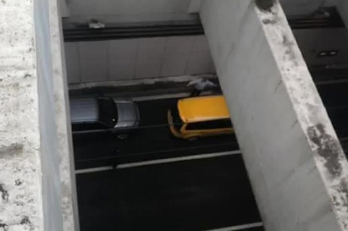 В Москве загорелся автобус в тоннеле