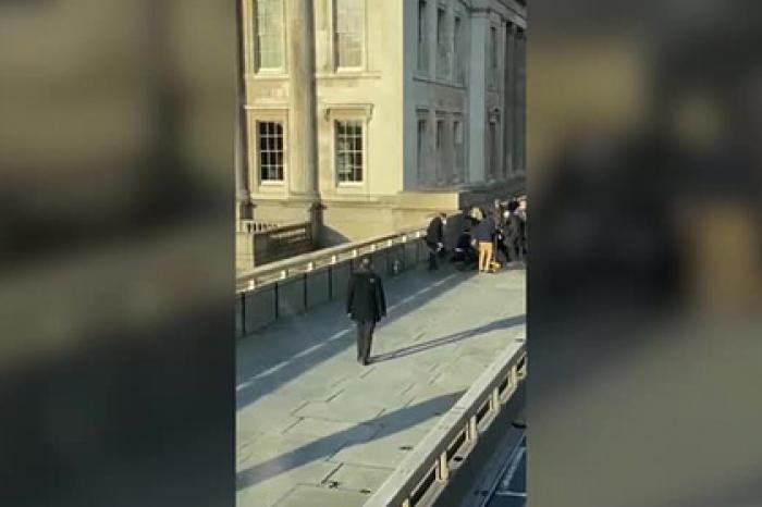 Ликвидация вооруженного мужчины на Лондонском мосту попала на видео