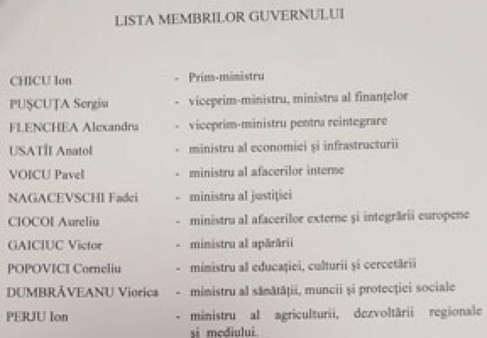 MAI MULT DE JUMĂTATE DIN FUNCŢIILE DE MINIŞTRI ÎN NOUL GUVERN AL MOLDOVEI VOR FI OCUPATE DE CONSILIERII PREŞEDINTELUI IGOR DODON