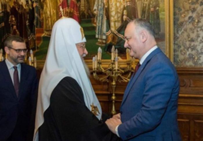 ПРЕЗИДЕНТ ИГОРЬ ДОДОН ПРИГЛАСИЛ ПАТРИАРХА МОСКОВСКОГО И ВСЕЯ РУСИ КИРИЛЛА СОВЕРШИТЬ ПАСТЫРСКИЙ ВИЗИТ В МОЛДОВУ