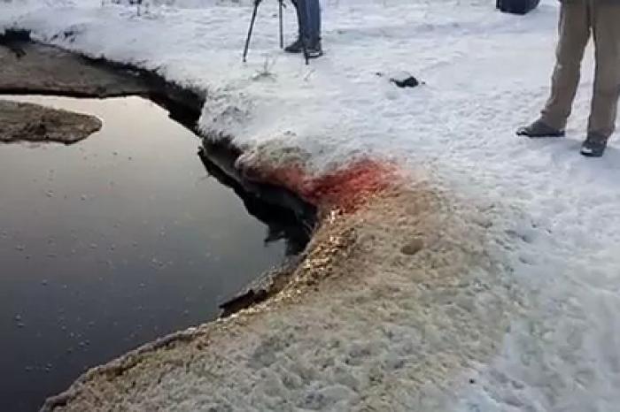 Россияне нашли «озеро» из крови