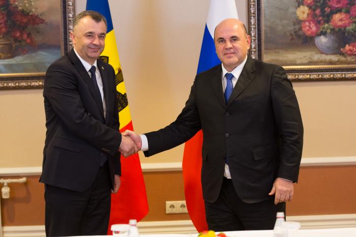 Premierul Chicu a avut o discuție cu Mihail Mișustin, Președintele Guvernului Federației Ruse