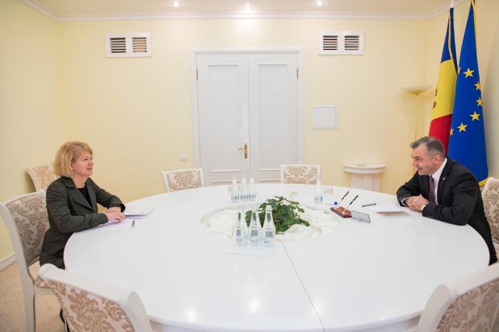 Ion Chicu a avut o discuție cu E.S. Valeria Biagiotti, Ambasadorul Italiei în RM