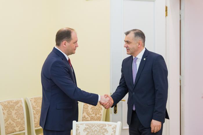 Prim-ministrul Ion Chicu s-a întâlnit cu primarul capitalei