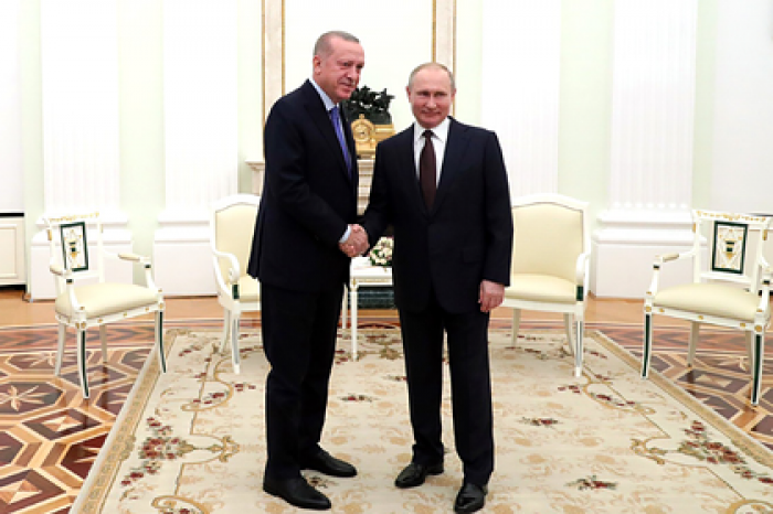 Путин поблагодарил Эрдогана за приезд в Москву