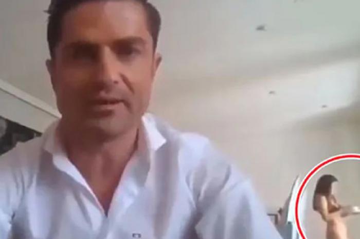 Полуголая телеведущая попала в эфир несвободного коллеги и выдала его