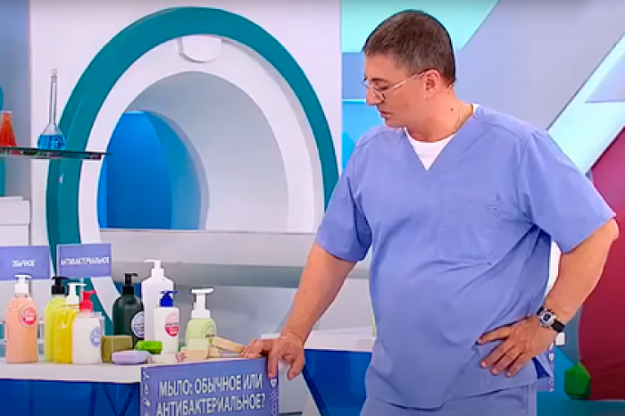 Доктор Мясников объяснил вред антибактериального мыла