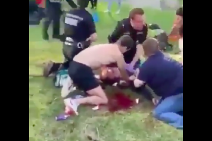 Опубликовано видео с места теракта в Великобритании
