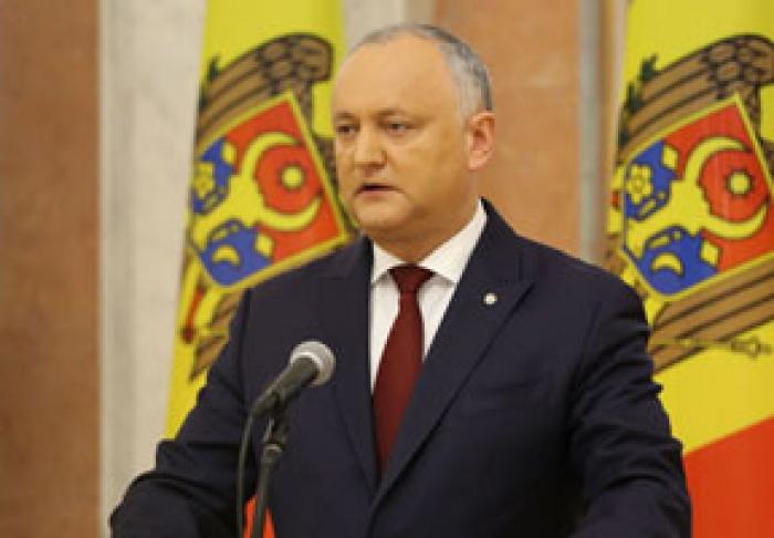 ПРЕЗИДЕНТ ИГОРЬ ДОДОН ЗАЯВИЛ, ЧТО "МОЛДОВА СТОИТ НА ПОРОГЕ ПОЛИТИЧЕСКОГО КРИЗИСА"