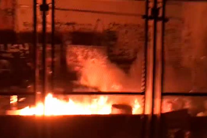 Беспорядки в американском Портленде показали на видео
