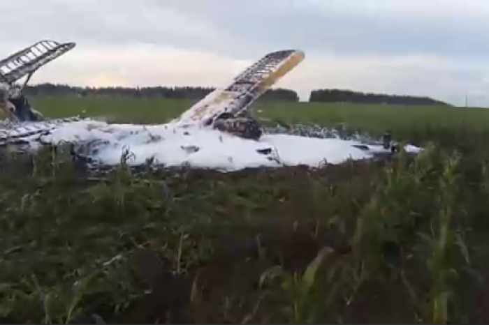 Появилось видео с места крушения Ан-2