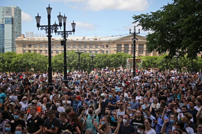 В Хабаровске снова начался митинг в поддержку Фургала