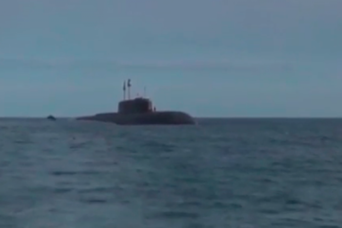 Появилось видео со всплывшей у Аляски российской подлодкой