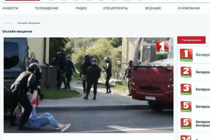 Хакеры показали видео протестов в эфире белорусских госканалов