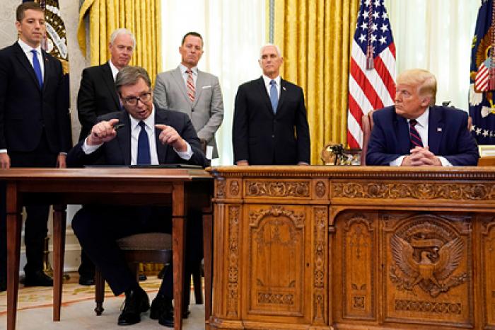 Кремль прокомментировал возмутивший Сербию пост Захаровой о Вучиче и Трампе