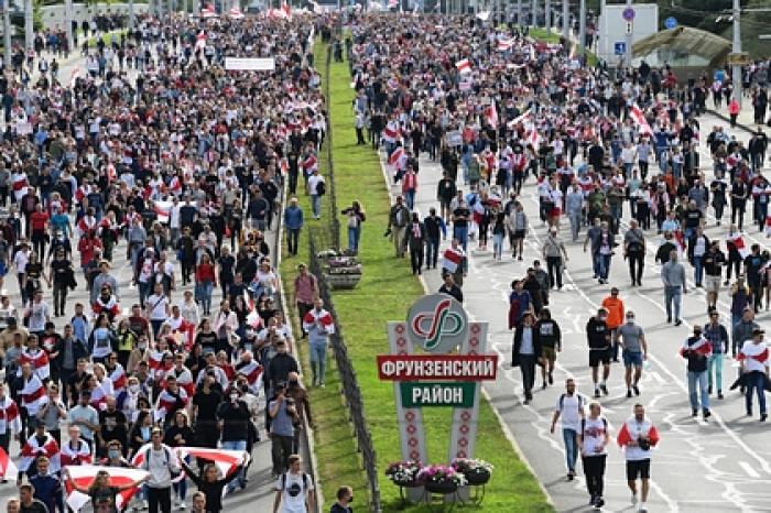 Названо число задержанных на протестной акции в Минске