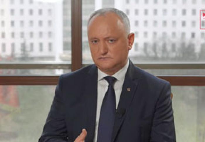 ДЕЙСТВУЮЩИЙ ПРЕЗИДЕНТ ИГОРЬ ДОДОН УВЕРЕН, ЧТО НЫНЕШНЕЕ ПРАВИТЕЛЬСТВО НЕ БУДЕТ ОТПРАВЛЕНО В ОТСТАВКУ