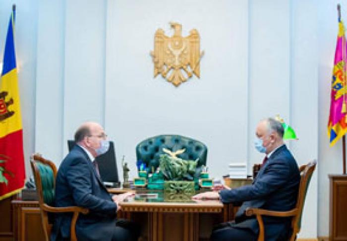 ДЕЙСТВУЮЩИЙ ПРЕЗИДЕНТ РМ ОБСУДИЛ С ПОСЛОМ РФ ПРЕДСТОЯЩИЙ ВИЗИТ В МОСКВУ