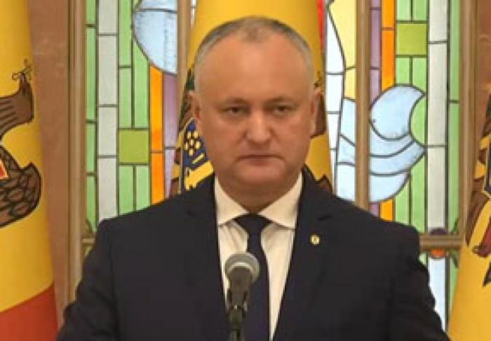 ПРЕЗИДЕНТ ИГОРЬ ДОДОН ЗАЯВИЛ О НЕОБХОДИМОСТИ НАЧАТЬ КОНСУЛЬТАЦИИ ДЛЯ РОСПУСКА ПАРЛАМЕНТА