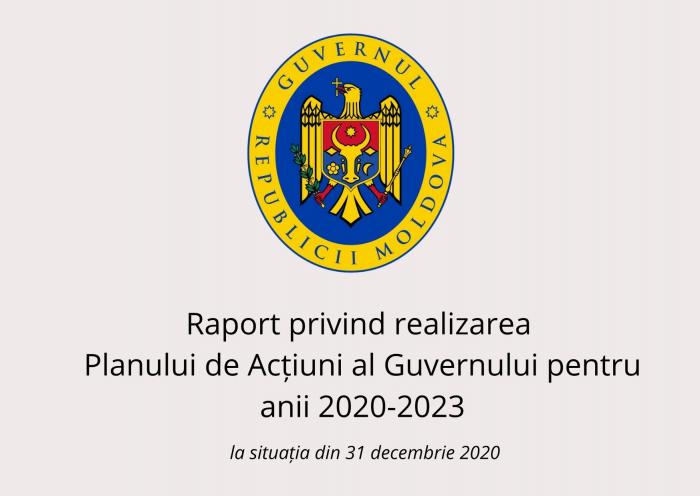 Cancelaria de Stat a elaborat Raportul de implementare a Planului de acțiuni al Guvernului pentru anul 2020