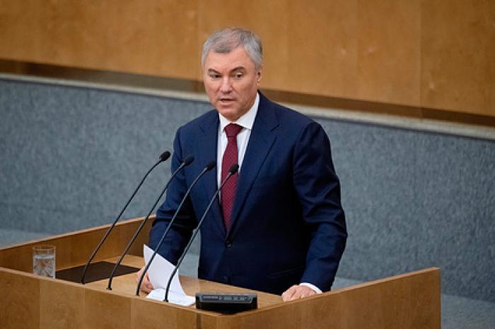 Володин допустил введение наказания за призывы к санкциям против россиян