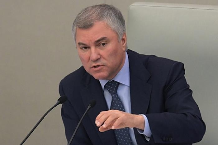 Володин привел пример двойных стандартов Запада