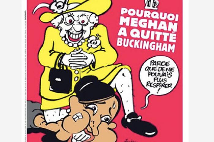 Charlie Hebdo опубликовал карикатуру на Меган Маркл и Елизавету II