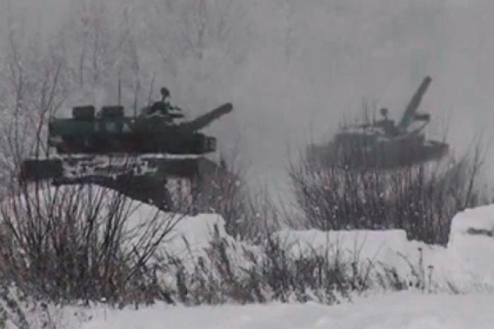 Учения российских войск попали на видео