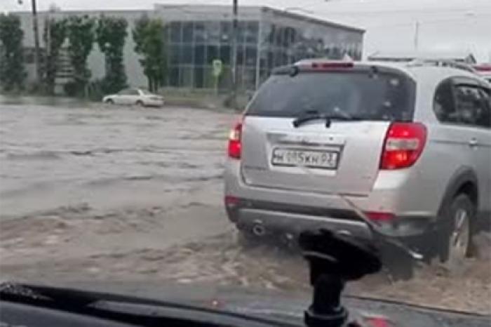 Потоп в Улан-Удэ попал на видео