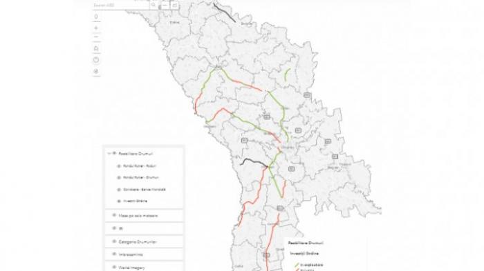 В Молдове создана интерактивная карта дорог и мостов